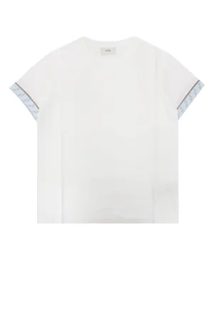 Fendi Kids FF Trim T-Shirt