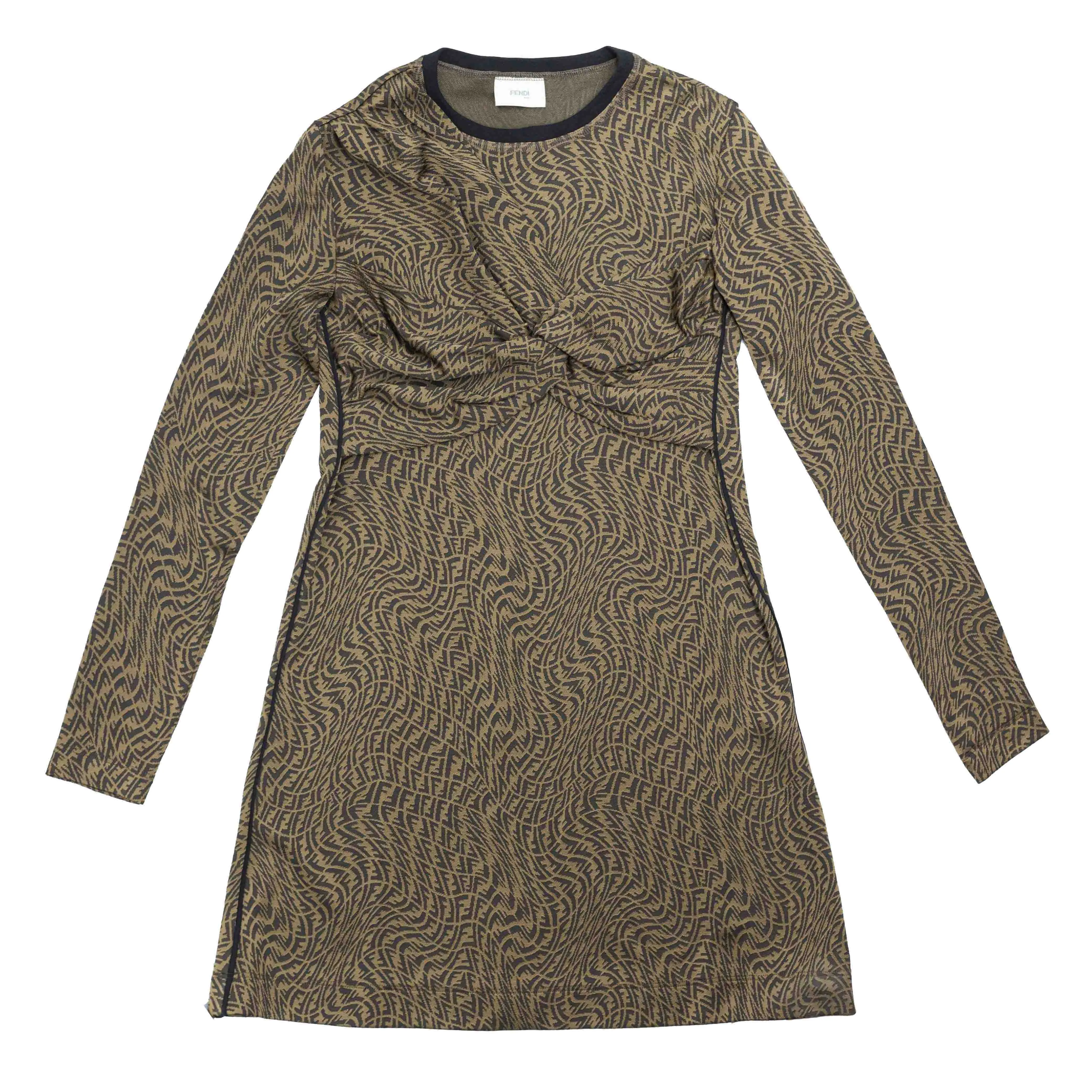 Fendi Kids FF Vertigo Knotted Dress