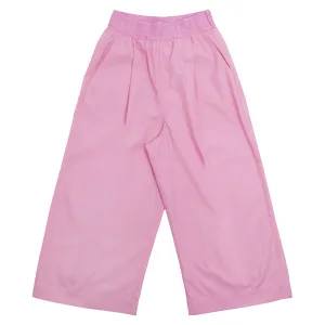 Fendi Kids FF Waistband Wide-Leg Pants