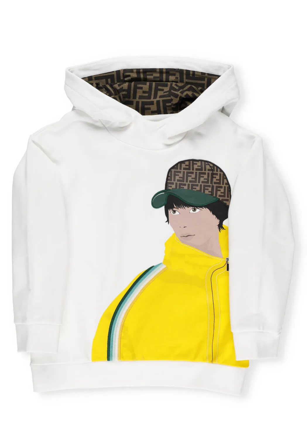 Fendi Kids Graphic Print Hoodie