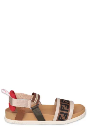 Fendi Kids Logo Band Strapped Sandals