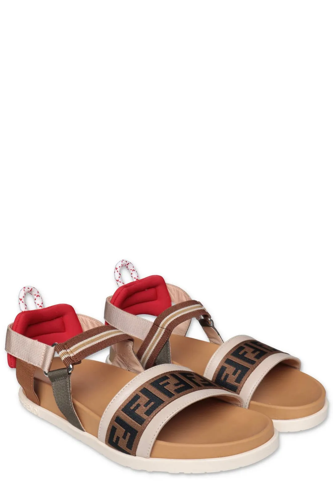 Fendi Kids Logo Band Strapped Sandals