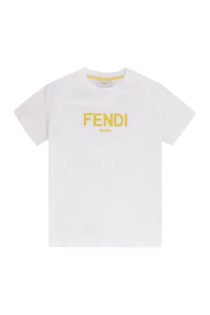 Fendi Kids Logo Detail T-Shirt