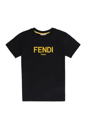Fendi Kids Logo Detail T-Shirt
