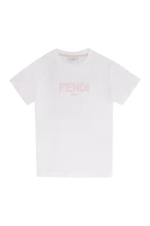 Fendi Kids Logo Detail T-Shirt