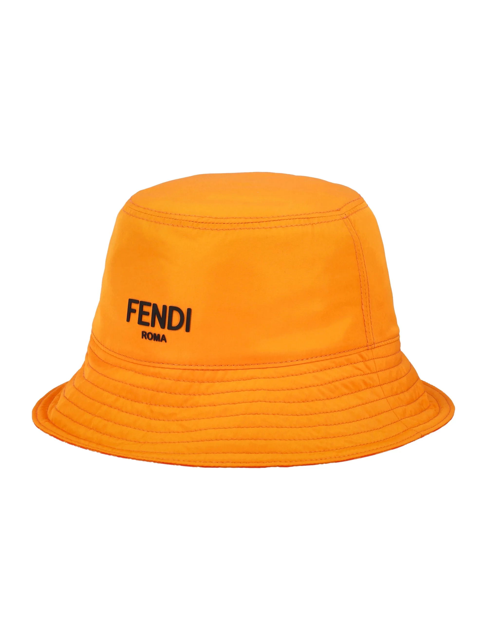Fendi Kids Logo Detailed Bucket Hat