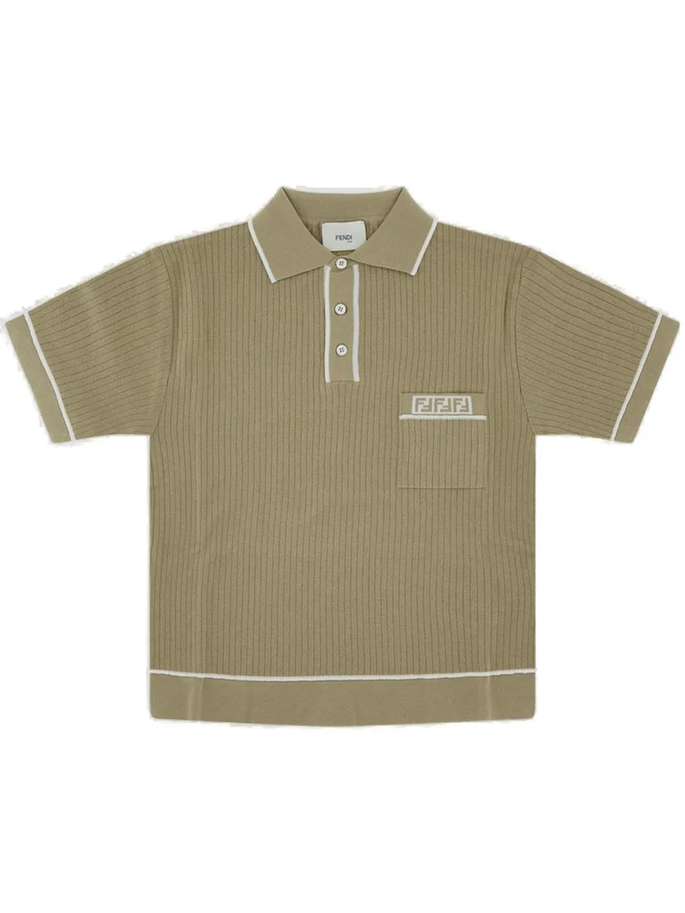 Fendi Kids Logo Detailed Short-Sleeved Polo Shirt
