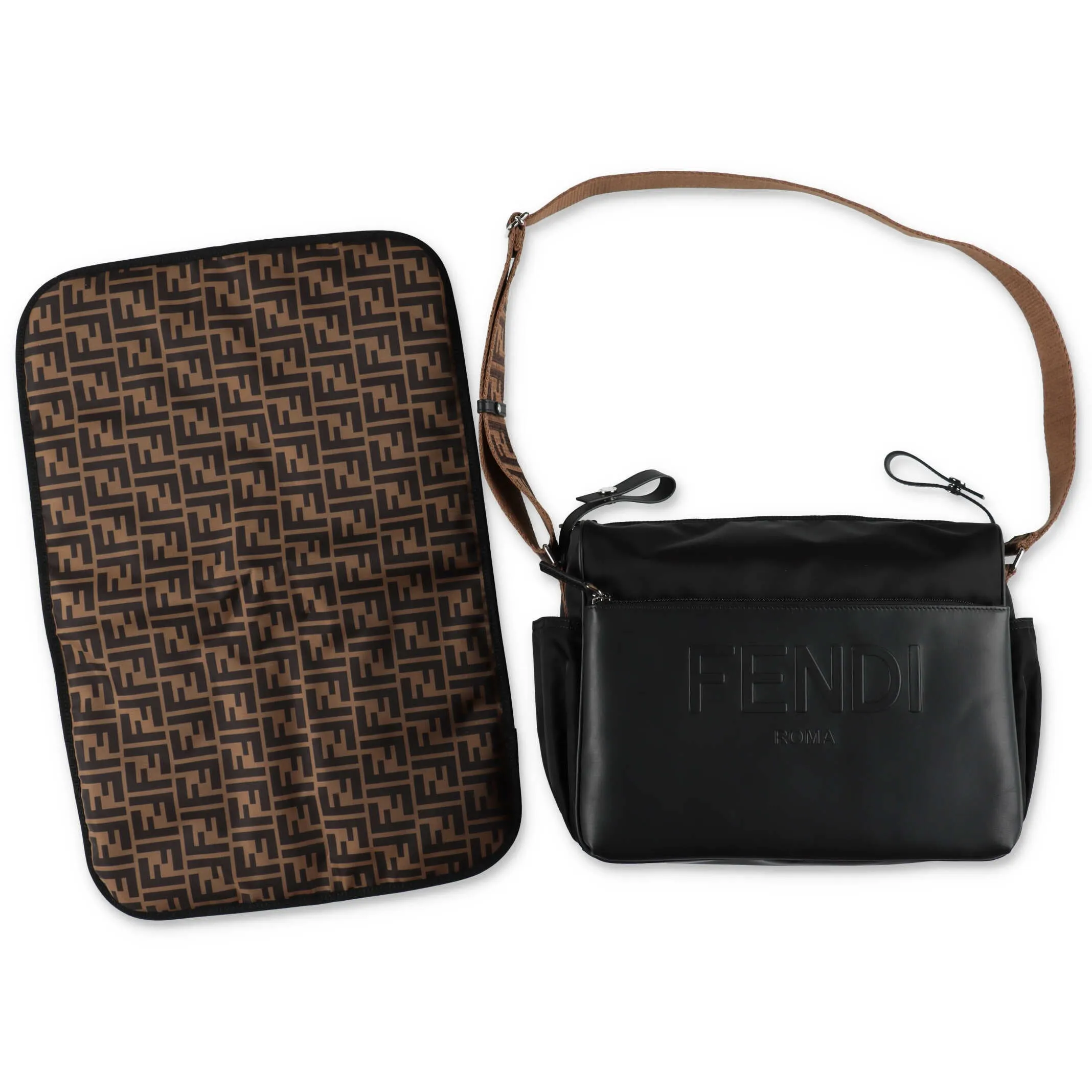 Fendi Kids Logo Embossed Changing Bag