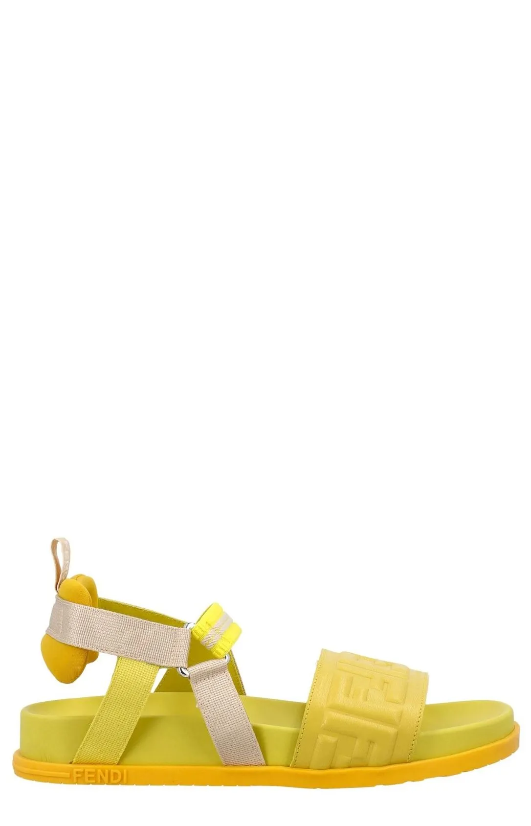 Fendi Kids Logo Embossed Open Toe Sandals