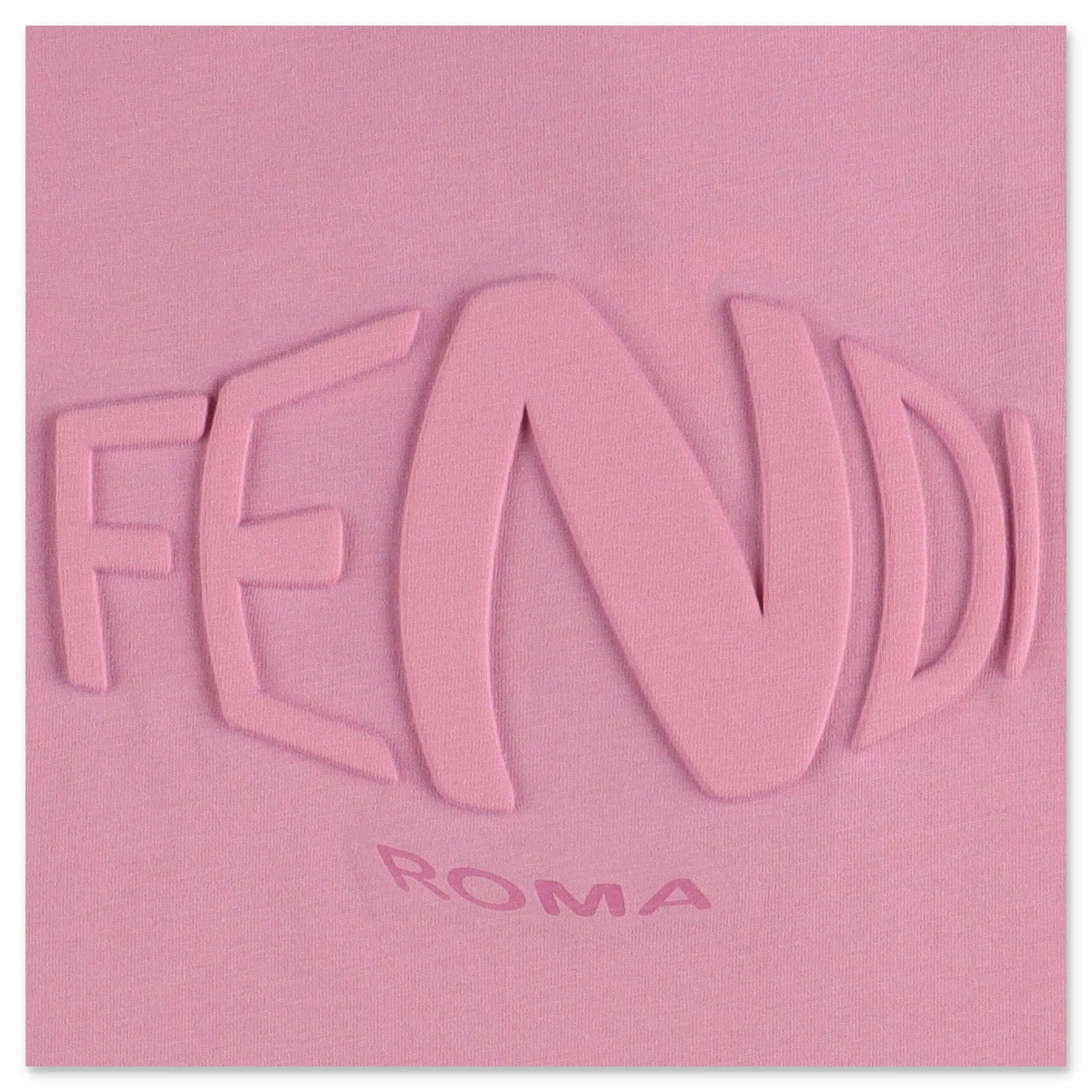 Fendi Kids Logo Embossed T-Shirt