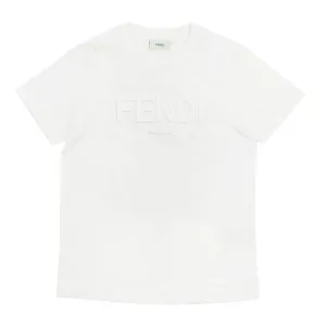 Fendi Kids Logo Embossed T-Shirt