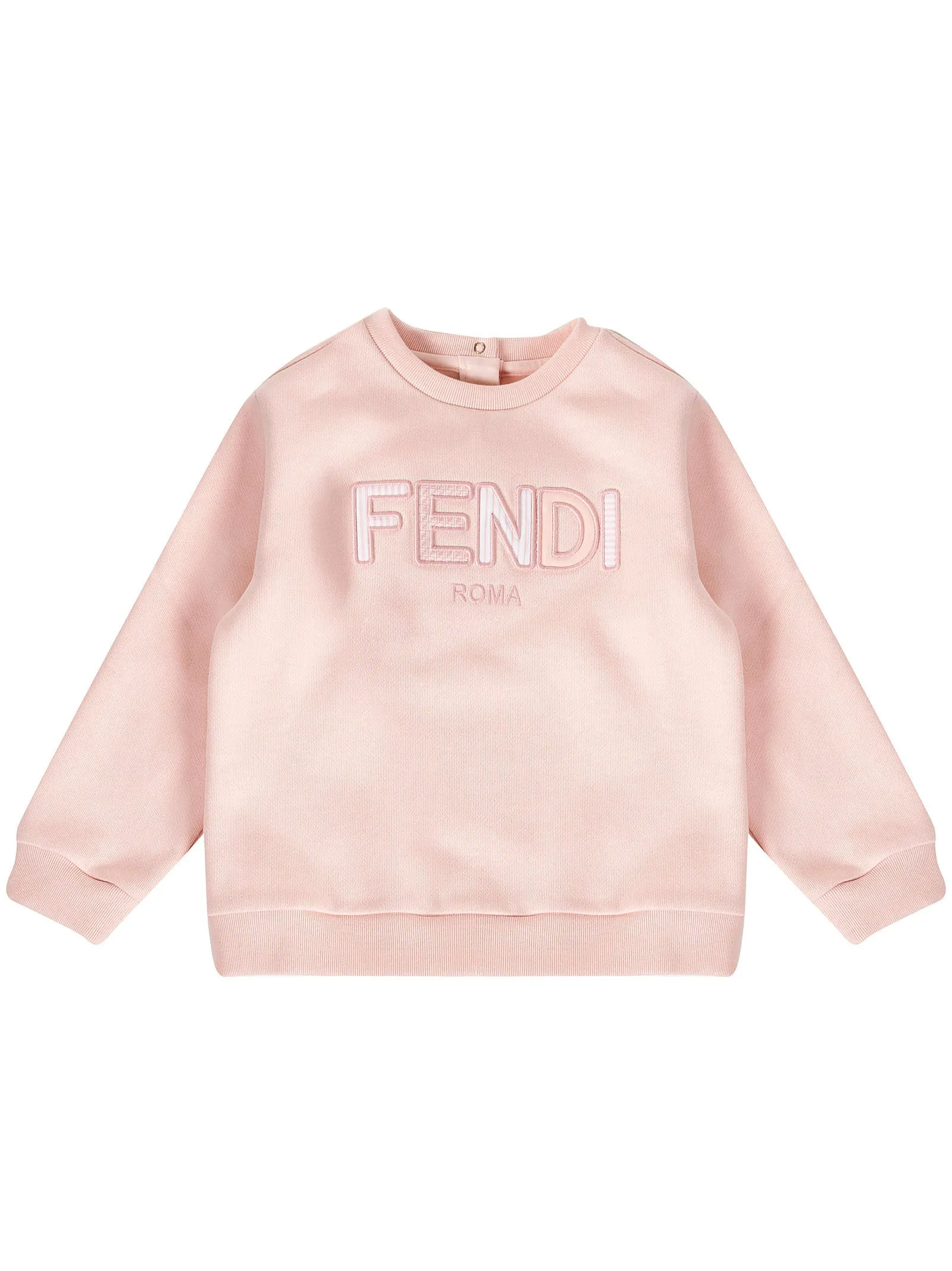 Fendi Kids Logo Embroidered Crewneck Sweatshirt