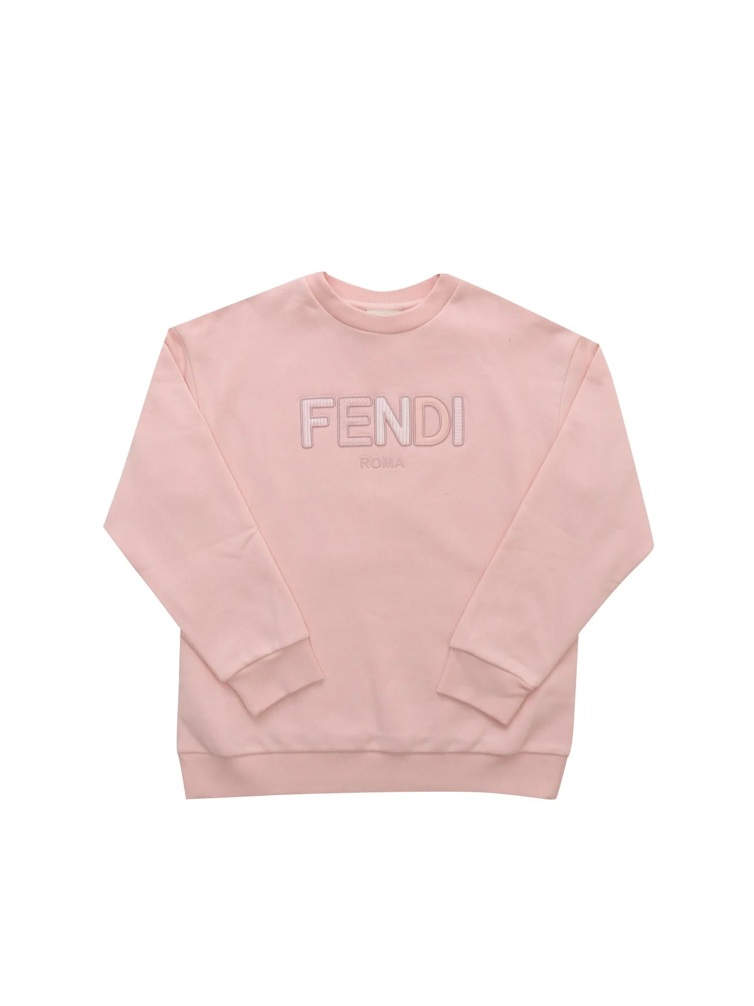 Fendi Kids Logo Embroidered Crewneck Sweatshirt