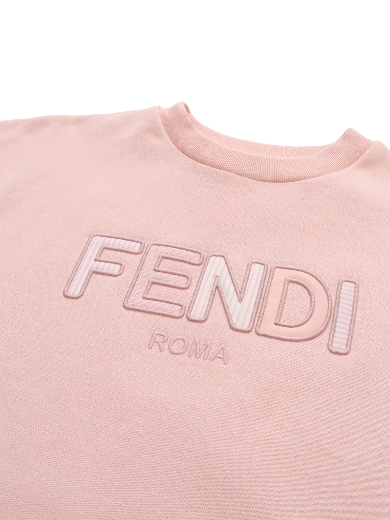 Fendi Kids Logo Embroidered Crewneck Sweatshirt