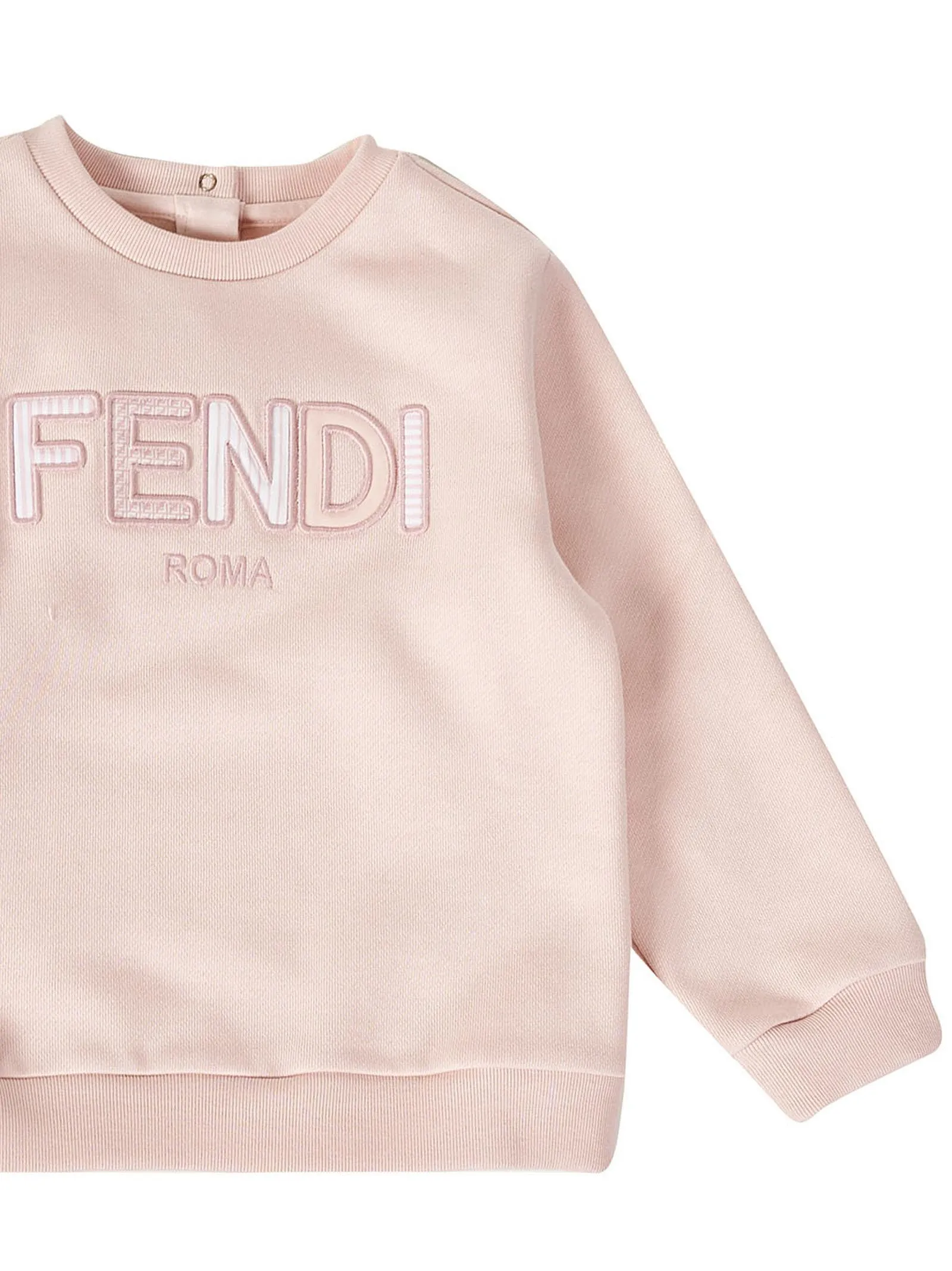 Fendi Kids Logo Embroidered Crewneck Sweatshirt