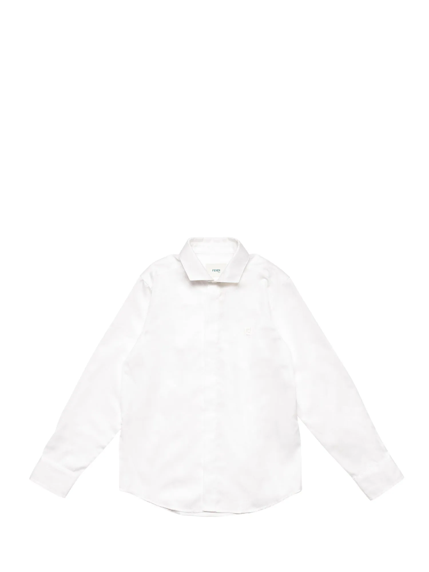 Fendi Kids Logo Embroidered Shirt