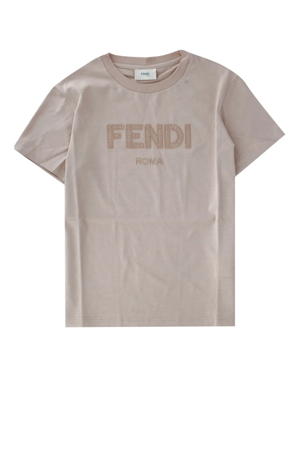 Fendi Kids Logo Embroidered T-Shirt