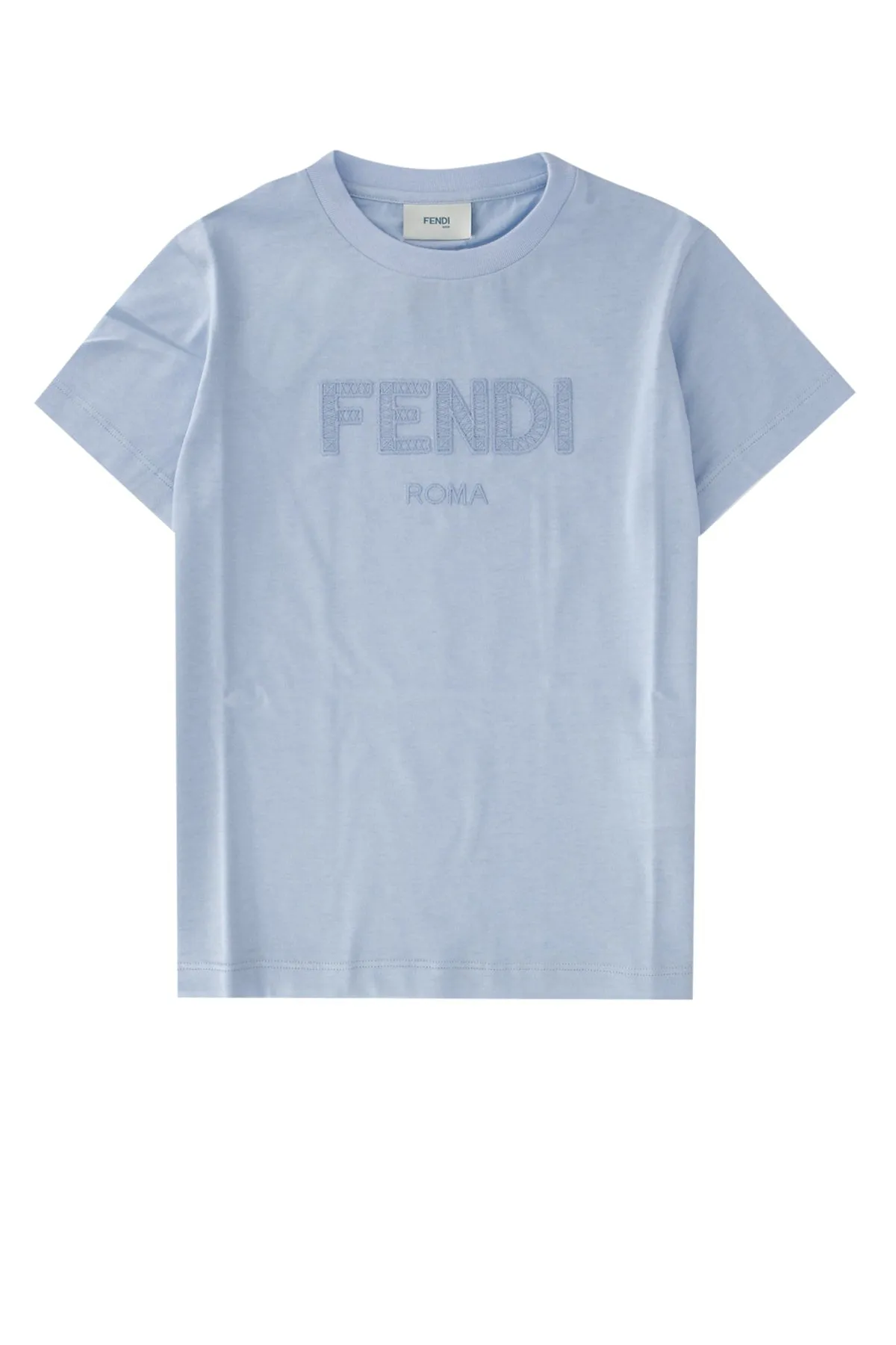 Fendi Kids Logo Embroidered T-Shirt