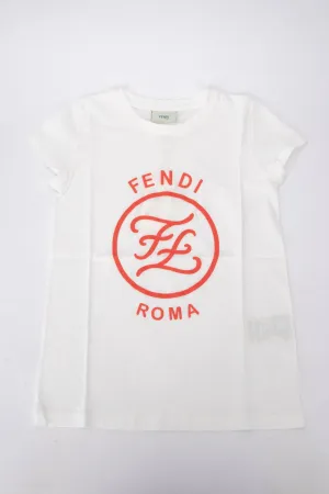 Fendi Kids Logo Printed T-Shirt