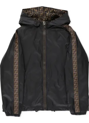 Fendi Kids Reversible Hooded Jacket