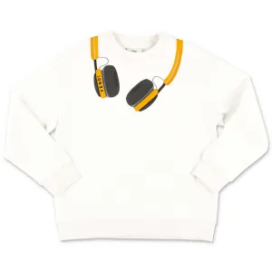 Fendi Kids Trompe L'Oeil Headphones Print Sweatshirt