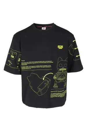 GCDS Kids Graphic Printed Crewneck T-Shirt
