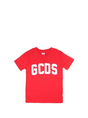 GCDS Kids Logo Embroidered T-Shirt