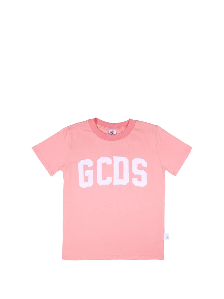 GCDS Kids Logo Embroidered T-Shirt