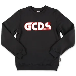 GCDS Kids Logo Print Crewneck Sweatshirt