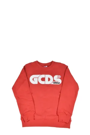 GCDS Kids Logo Print Crewneck Sweatshirt