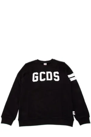 GCDS Kids Logo Print Crewneck Sweatshirt
