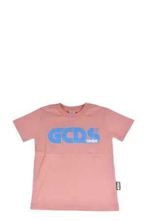 GCDS Kids Logo Print Crewneck T-Shirt