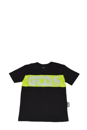 GCDS Kids Logo Print Crewneck T-Shirt