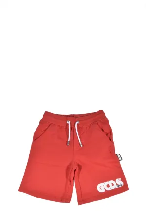 GCDS Kids Logo Print Track Shorts