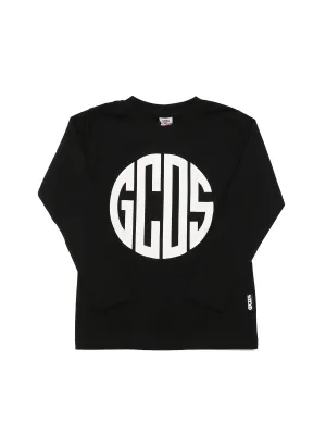 GCDS Kids Logo Printed Long-Sleeve T-Shirt