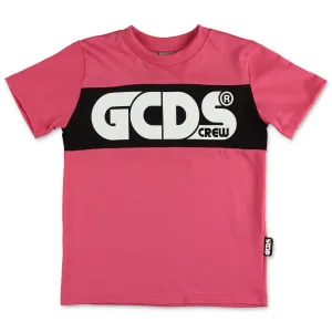 GCDS Kids Logo Printed Panel T-Shirt