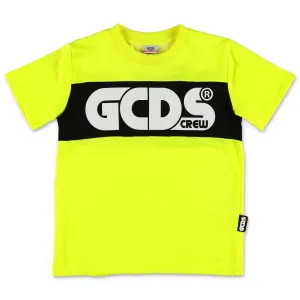 GCDS Kids Logo Printed Panel T-Shirt