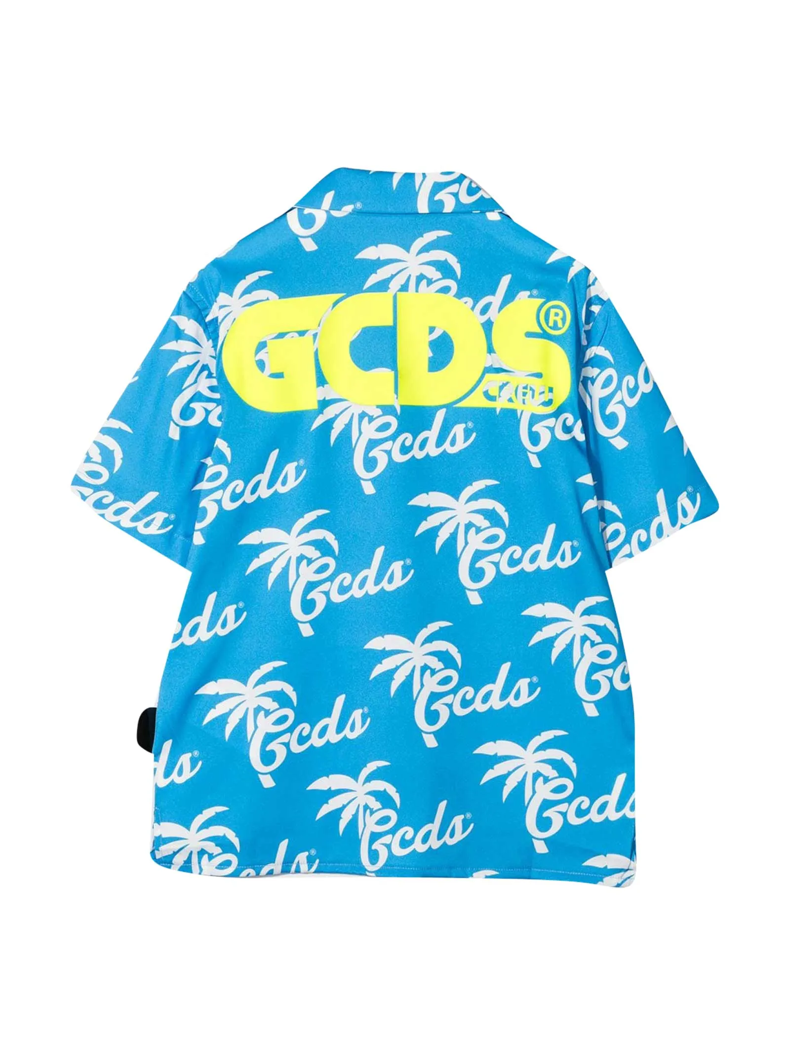 GCDS Kids Logo Printed Short Sleeve Shirt