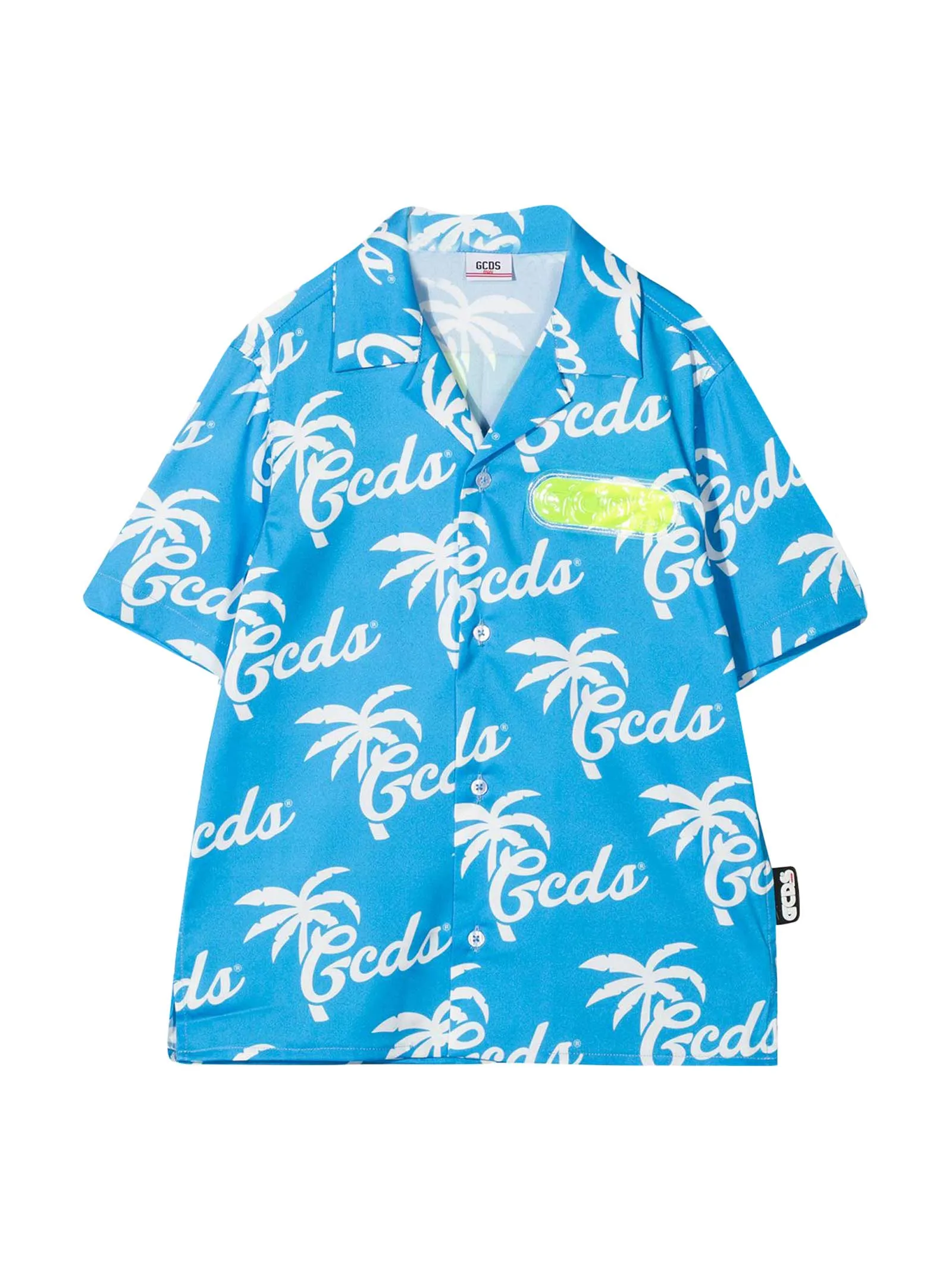 GCDS Kids Logo Printed Short Sleeve Shirt