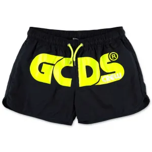 GCDS Kids Logo Printed Swim Shorts
