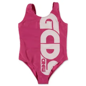 GCDS Kids Logo Printed Swimsuit