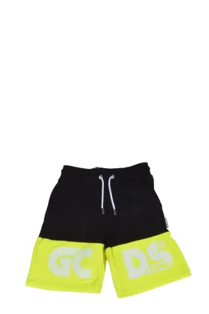 GCDS Kids Logo Printed Two-Tone Shorts