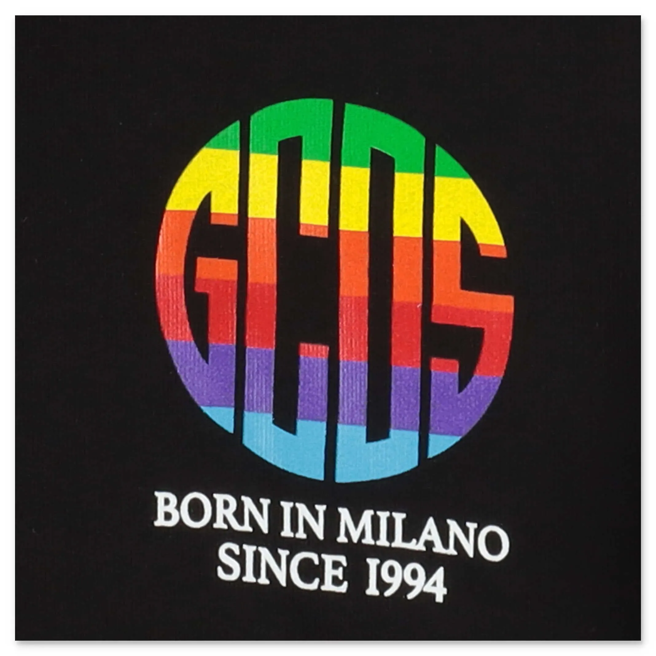 GCDS Kids Rainbow Logo Printed Hoodie