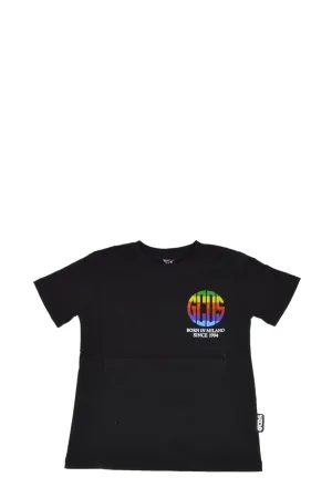 GCDS Kids Rainbow Logo Printed T-Shirt