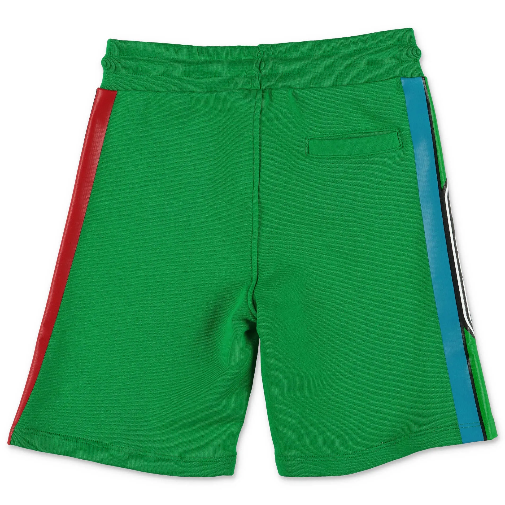 GCDS Kids Rainbow Stripe Logo Printed Shorts