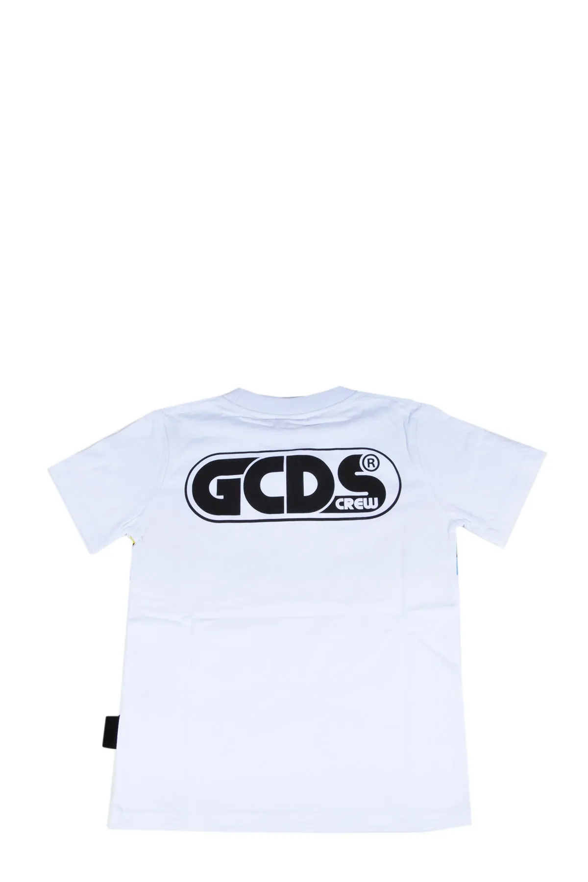 GCDS Kids Rainbow Stripe Logo Printed T-Shirt