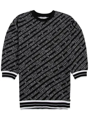 Givenchy Kids Allover Logo Print Dress