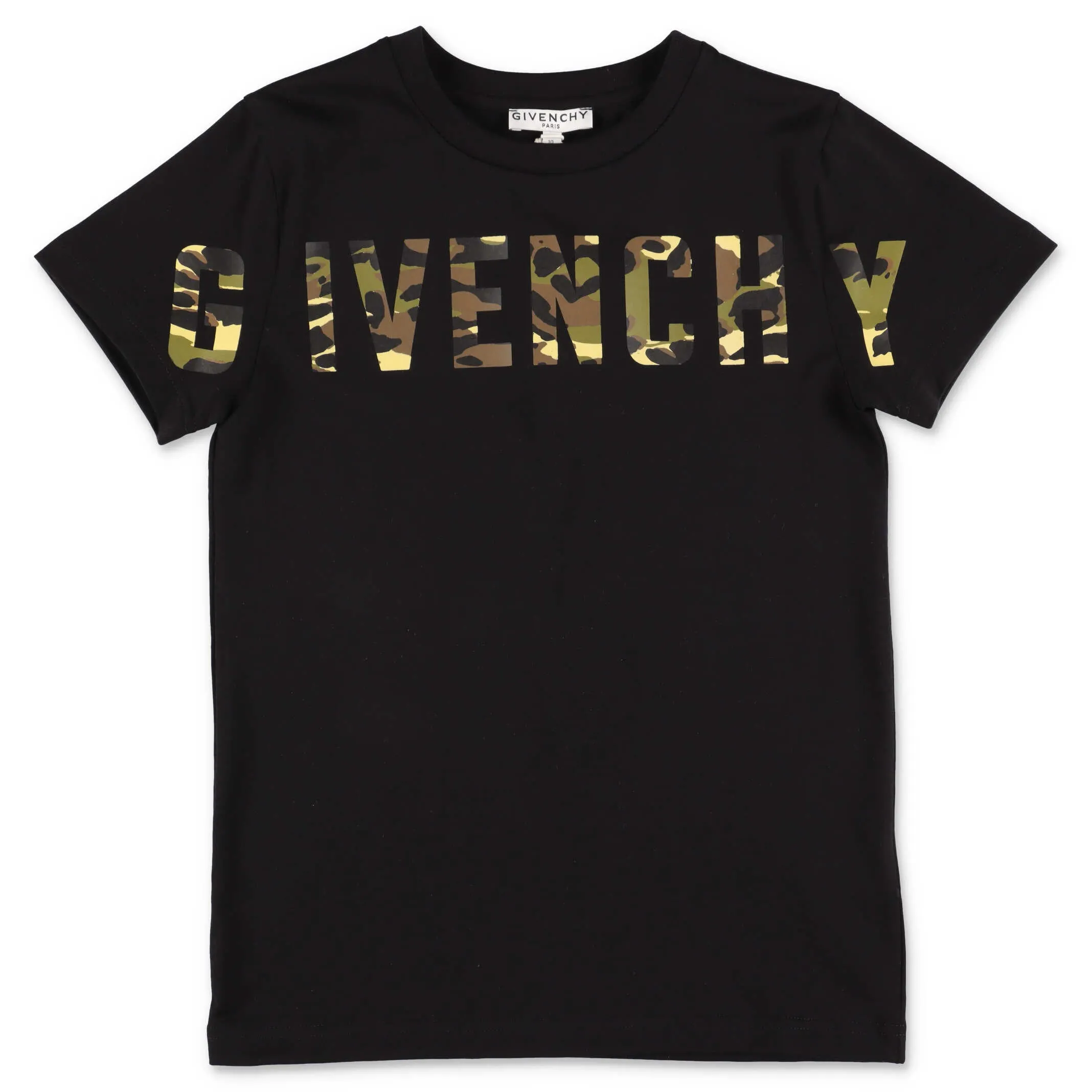 Givenchy Kids Camouflage Logo Print T-Shirt