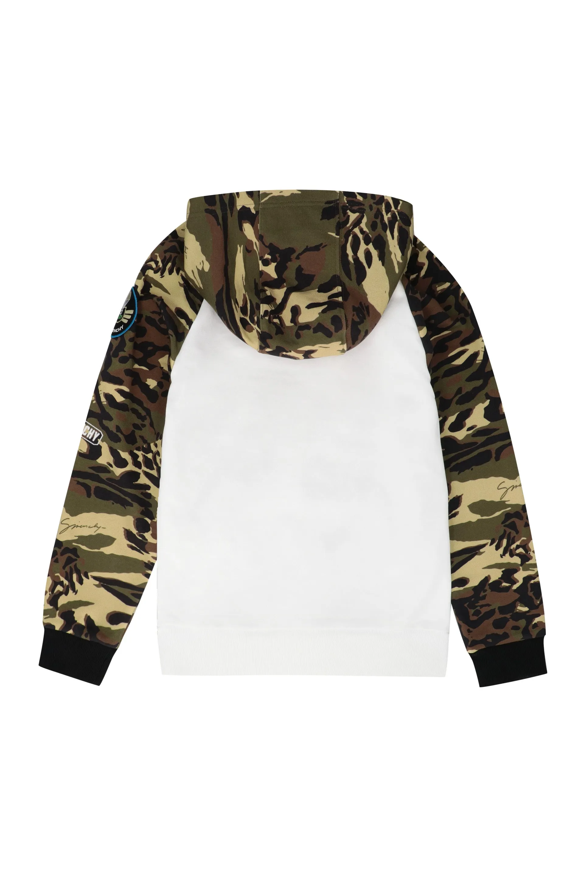 Givenchy Kids Camouflage Print Detail Hoodie