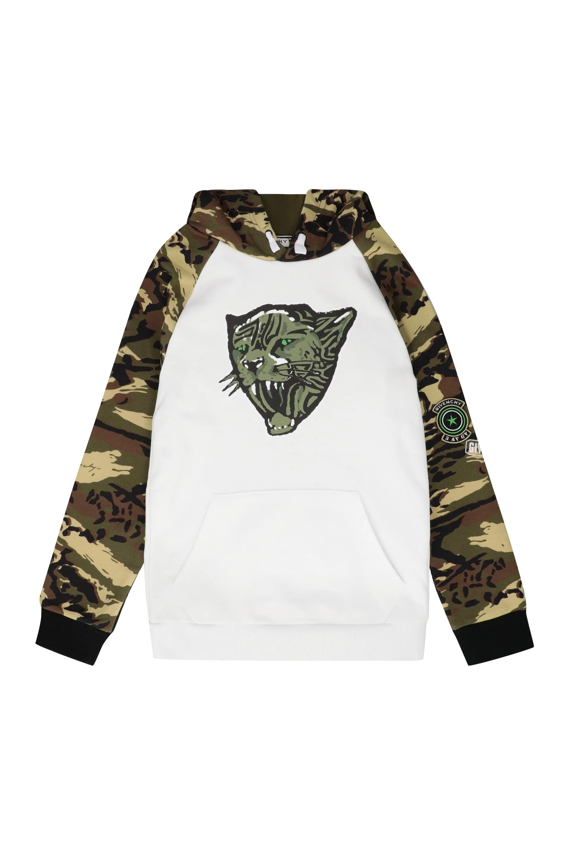 Givenchy Kids Camouflage Print Detail Hoodie